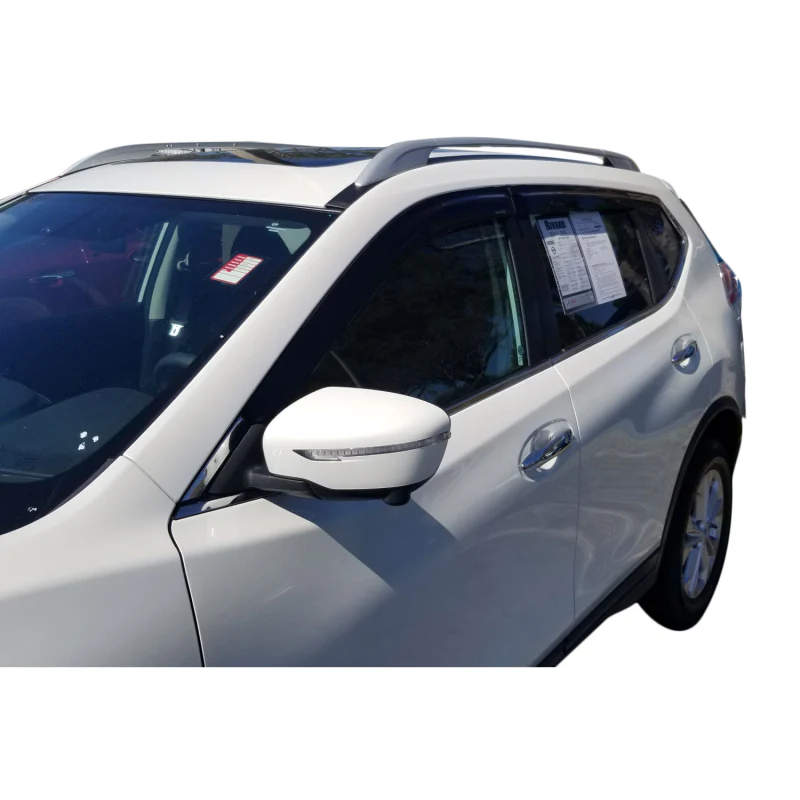 TrailFX Low Profile Side Window Deflector Tape-On Smoke Acrylic Set of 4 Model 4827H - Image 2