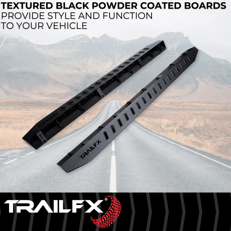 TrailFX Overland Running Boards Black Steel Model ORB001 - Image 2