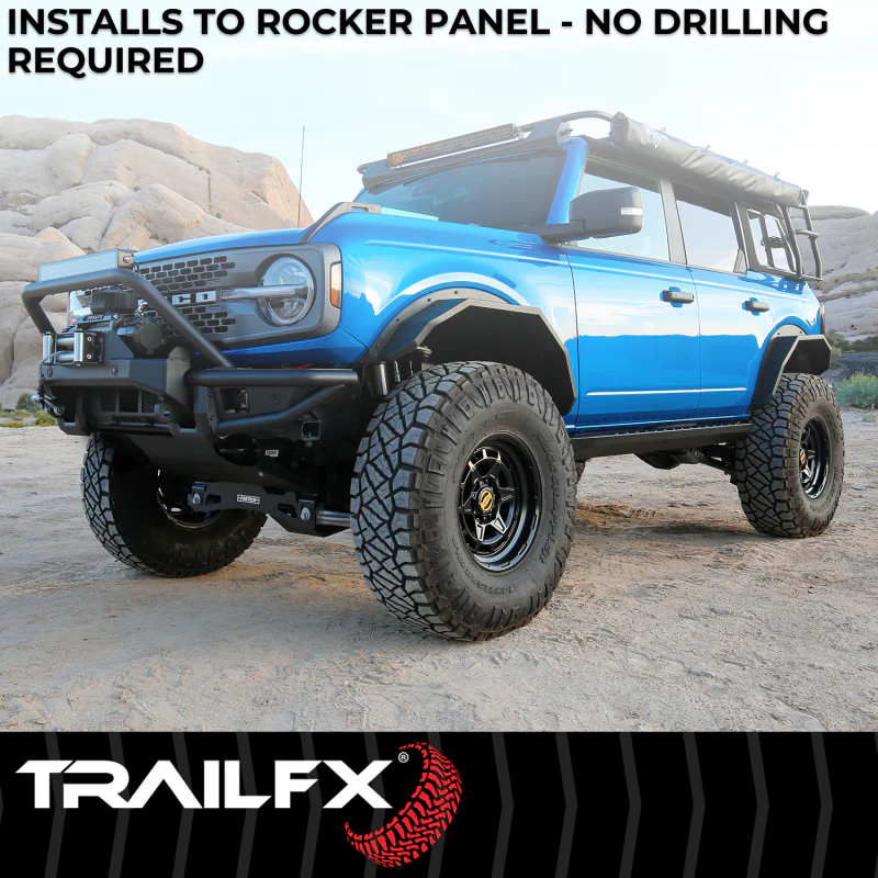 TrailFX Overland Running Boards Black Steel Model ORB012 - Image 5