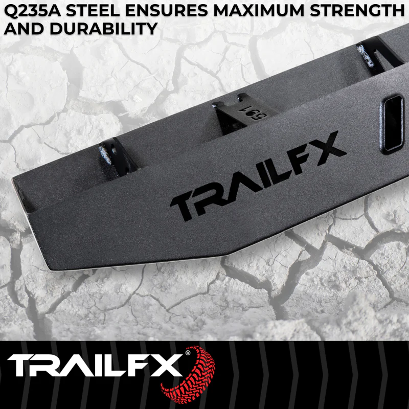 TrailFX Overland Running Boards Black Steel Model ORB013 - Image 8