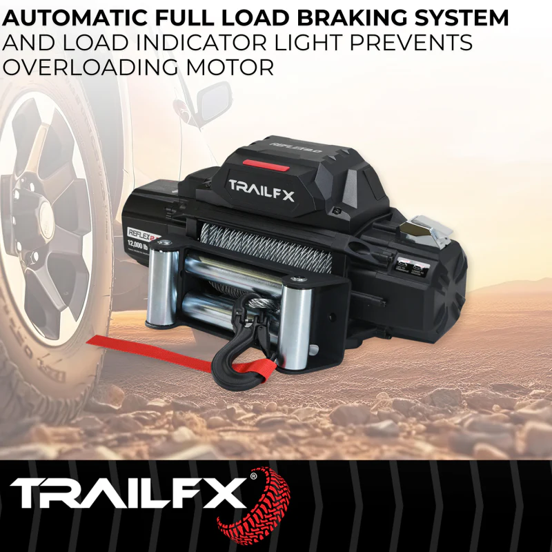 TrailFX REFLEX 2.0 Winch 12000LB Steel Cable Model WR212B - Image 3