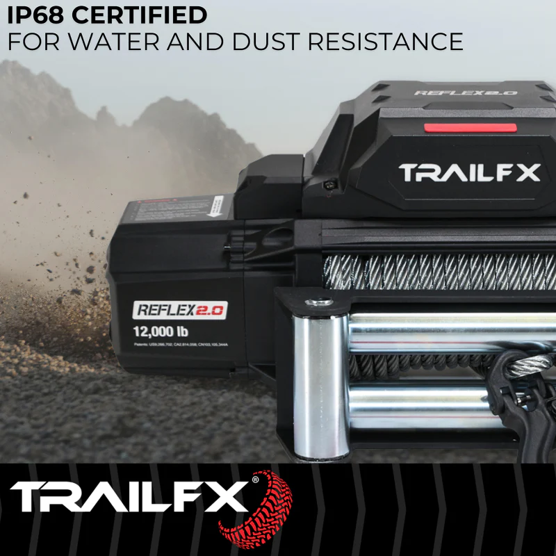 TrailFX REFLEX 2.0 Winch 12000LB Steel Cable Model WR212B - Image 7