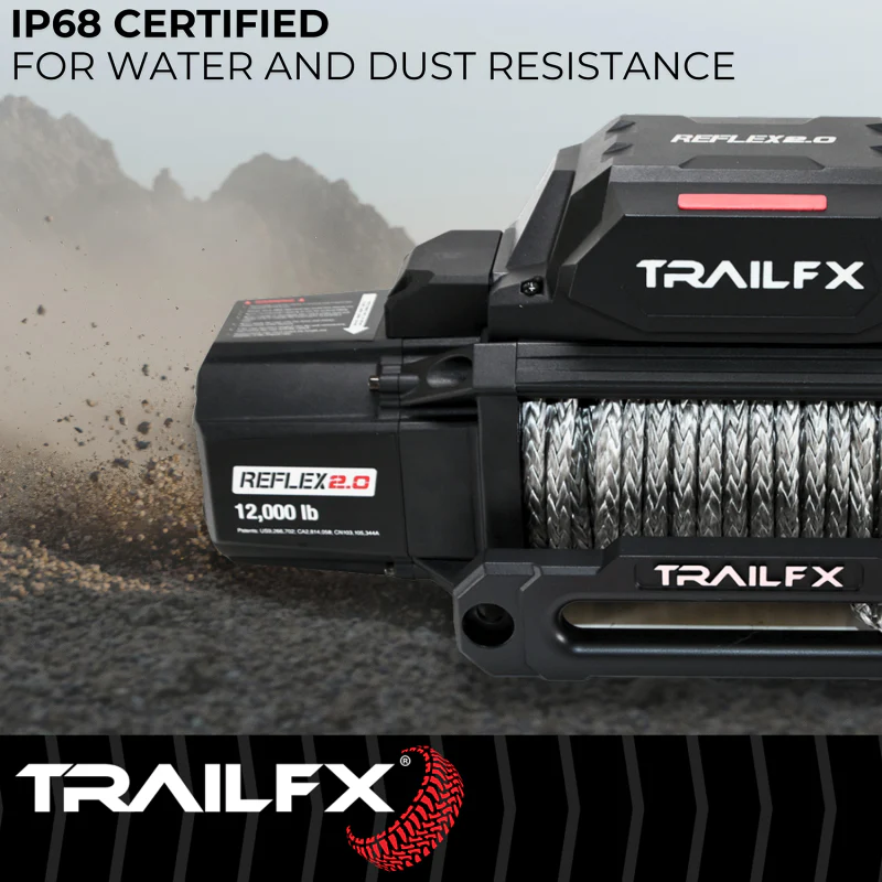 TrailFX REFLEX 2.0 Winch 12000LB Synthetic Rope Model WRS212B - Image 6