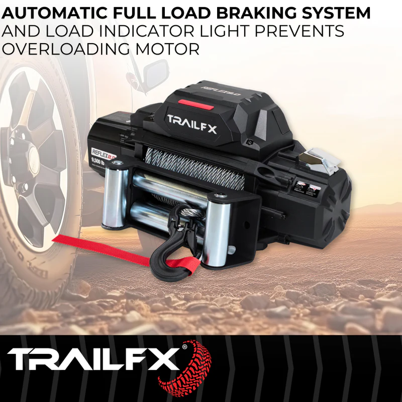 TrailFX REFLEX 2.0 Winch 9500LB Steel Cable Model WR295B - Image 3