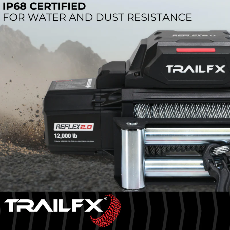 TrailFX REFLEX 2.0 Winch 9500LB Steel Cable Model WR295B - Image 6