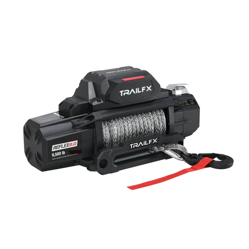 TrailFX REFLEX 2.0 Winch 9500LB Synthetic Rope Model WRS295B - Image 2