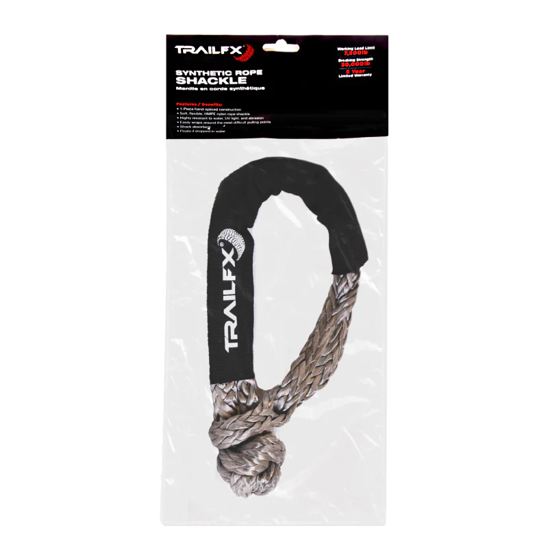 TrailFX Rope Shackle Single Black 7500 LBS Model WA047 - Image 3