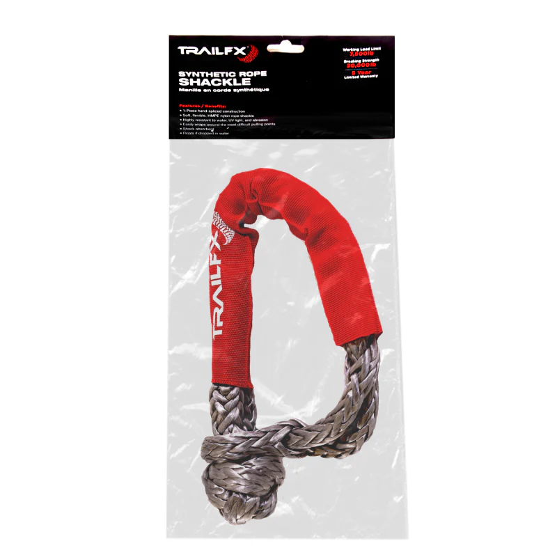 TrailFX Rope Shackle Single Red 7500 LBS Model WA046 - Image 3
