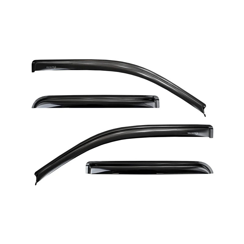 TrailFX Side Window Deflector Tape-On Smoke Acrylic Set of 4 Model 4975H
