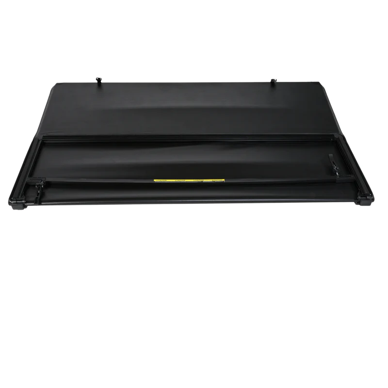 TrailFX Soft Folding Tonneau Cover Black Vinyl With Aluminum Rails Model TFX4008 - Image 3