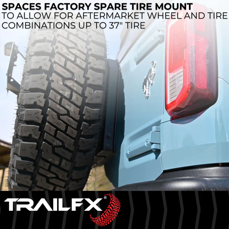 TrailFX Spare Tire Carrier Hinged Model BR010T - Image 4