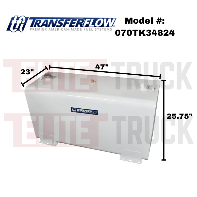 Transfer Flow 80 Gallon Diesel Refueling Transfer Tank White Powder Coat Model 070TK34824 - Image 2