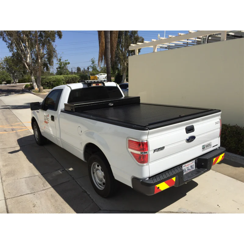 Truck Covers USA American Work Cover - Full Size Toolbox and Hard Rectractable Roll-up Combination Model CRT143 - Image 7