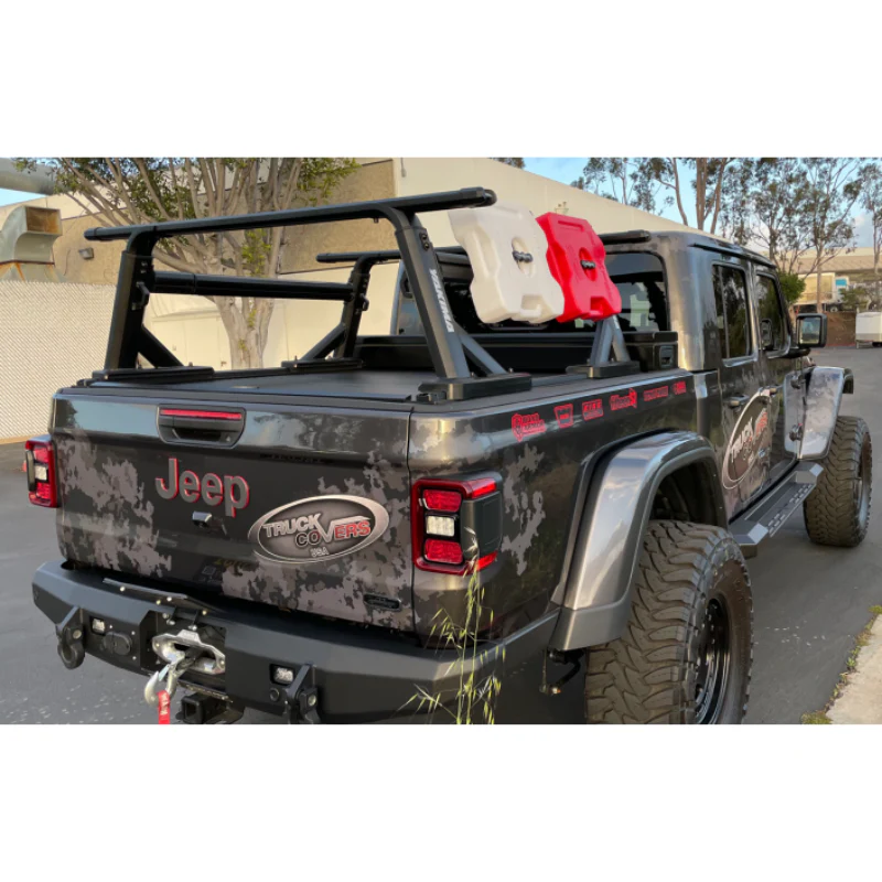 Truck Covers USA American Rack System HD With Yakima Tracks w/Track Caps Pre-Installed on top of Cover Side Rails Model AX-530 - Image 4