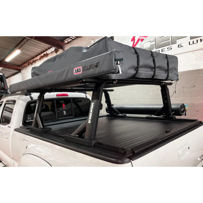 Truck Covers USA American Rack System HD With Yakima Tracks w/Track Caps Pre-Installed on top of Cover Side Rails Model AX-530 - Image 5