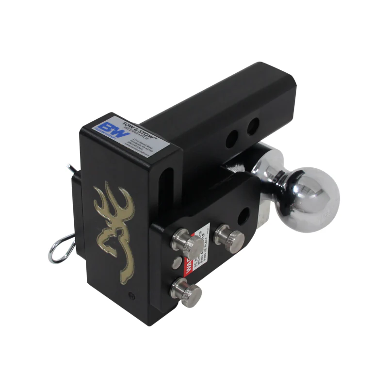 B&W Trailer Hitches Dual Ball Mount Hitches 2" Adj Ball Mount 3" Drop/3-1/2" Rise, Browning™ Model TS10033BB - Image 2