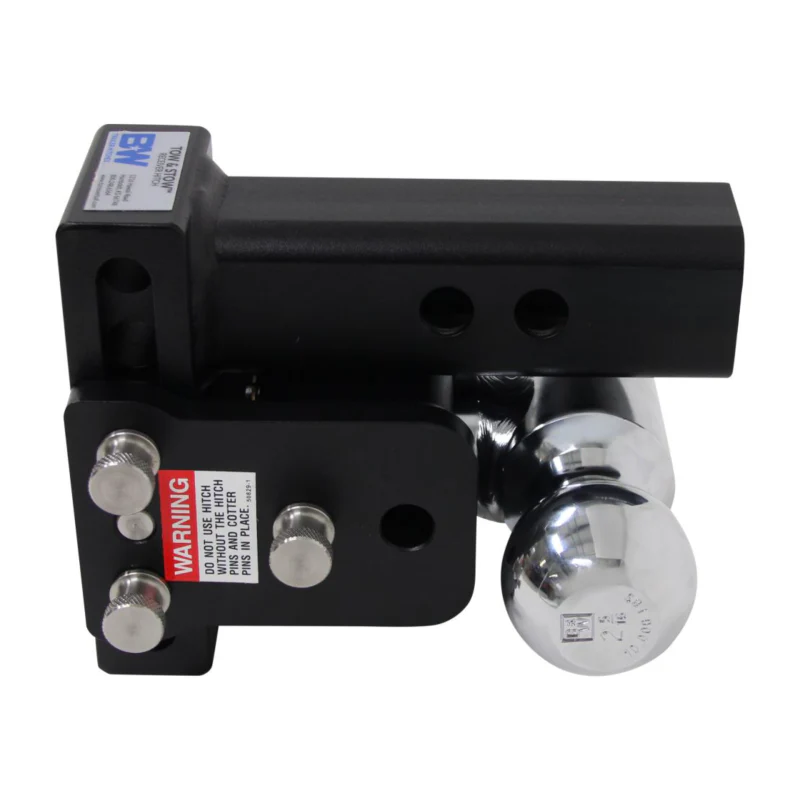 B&W Trailer Hitches Dual Ball Mount Hitches 2" Adj Ball Mount 3" Drop/3-1/2" Rise, Browning™ Model TS10033BB - Image 4