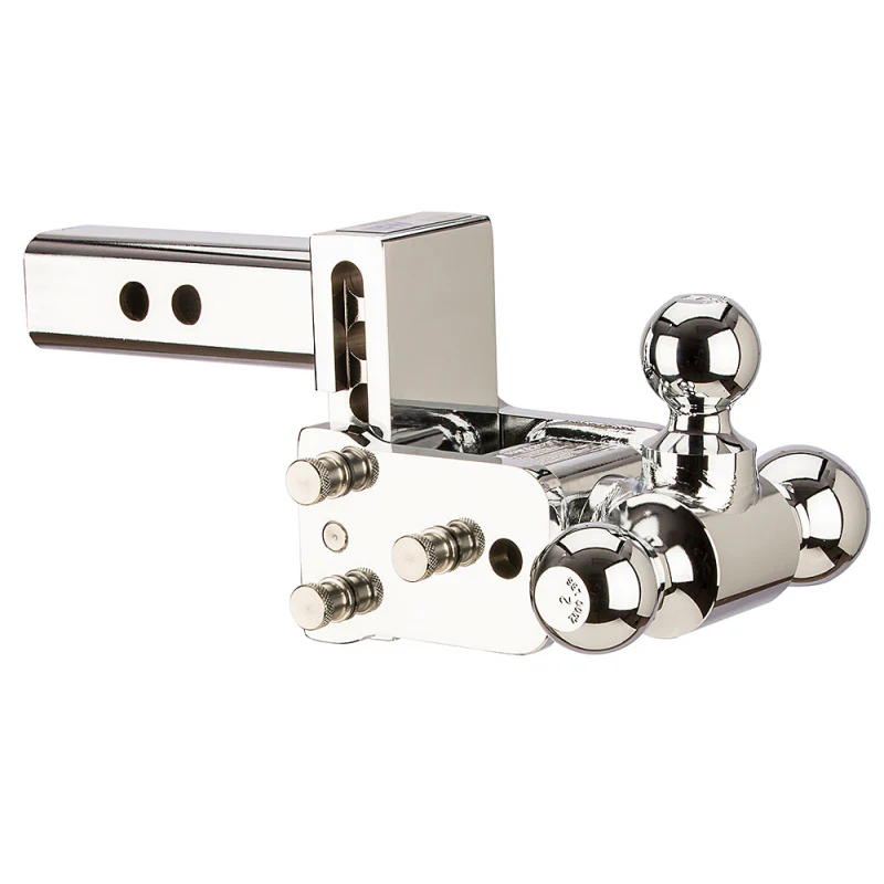 B&W Trailer Hitches 6" Chrome Tri-Ball-Boxed Model TS10047C