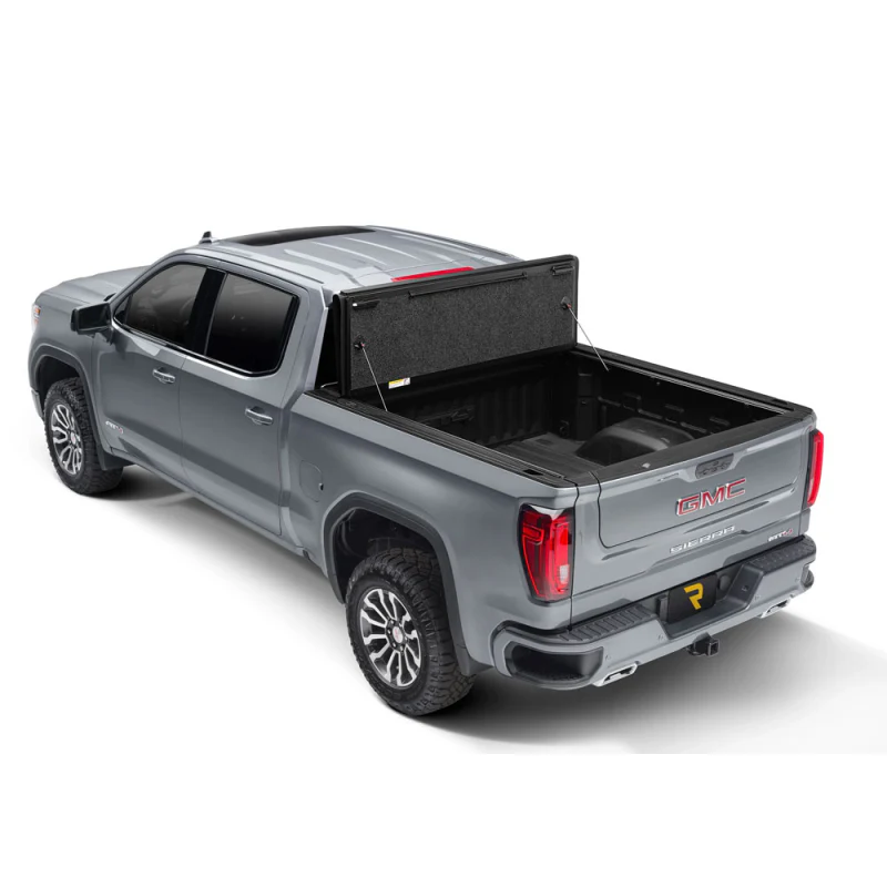 UnderCover Fusion Hard Folding 2019 (New Body Style)-2025 Chevy Silverado/GMC Sierra 1500 5' 10" Bed with or without MultiPro Tailgate - Paint Code G1W Abalone White Model AR12022L-G1W - Image 2