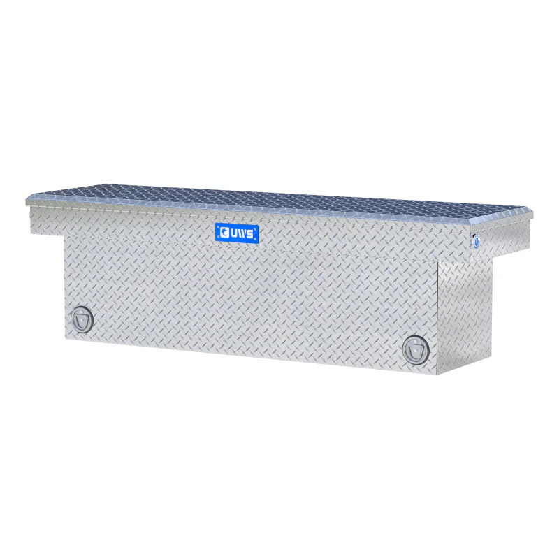 UWS 69" Bright Aluminum Deep Push Button Crossover Truck Tool Box Model TBSD-69-PB - Image 4