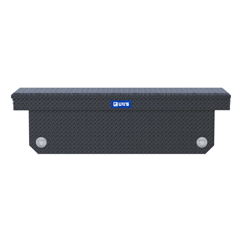 UWS 72" Matte Black Deep Angled Push Button Crossover Truck Tool Box Model TBSD-72-A-PB-MB - Image 3