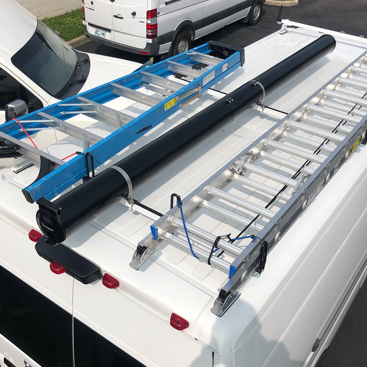 Vantech Black 6"x 128" Conduit Carrier for 1”-3” (H) Cross Bar Model CC-102B - Image 13
