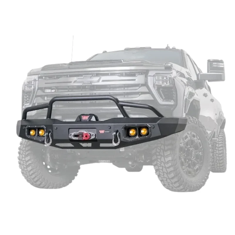 Warn Ascent Bumper with Prerunner Guard For Select Silverado HD Model 110917 - Image 2