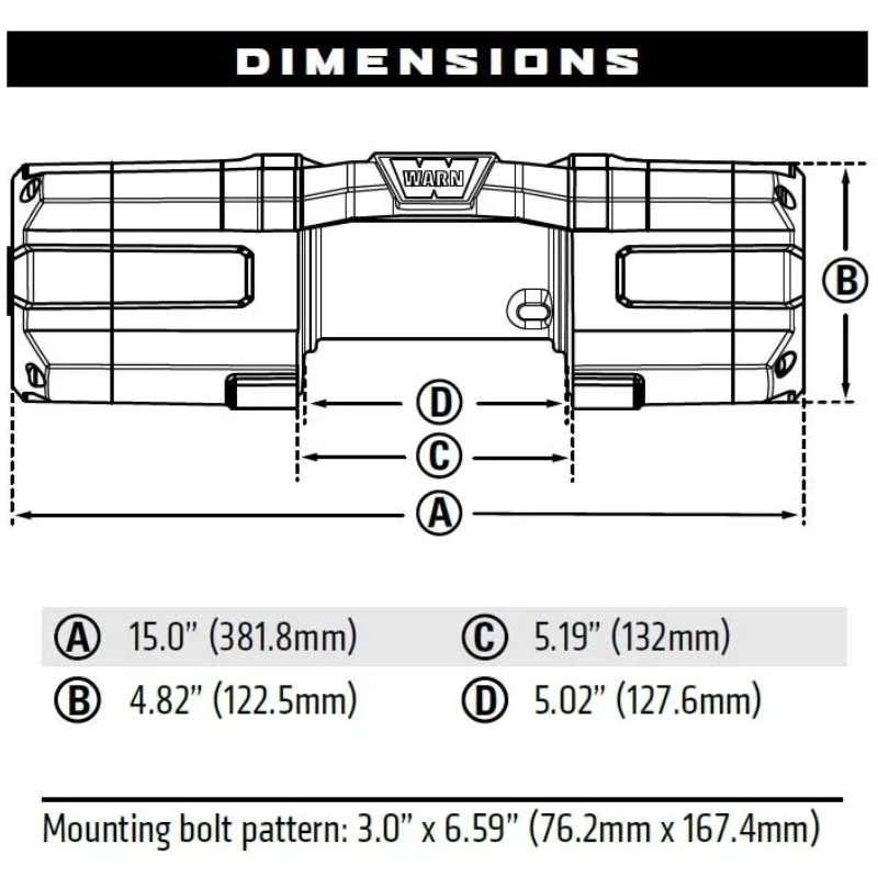 Warn Axon 55-S Synthetic Winch Model 101150 - Image 4
