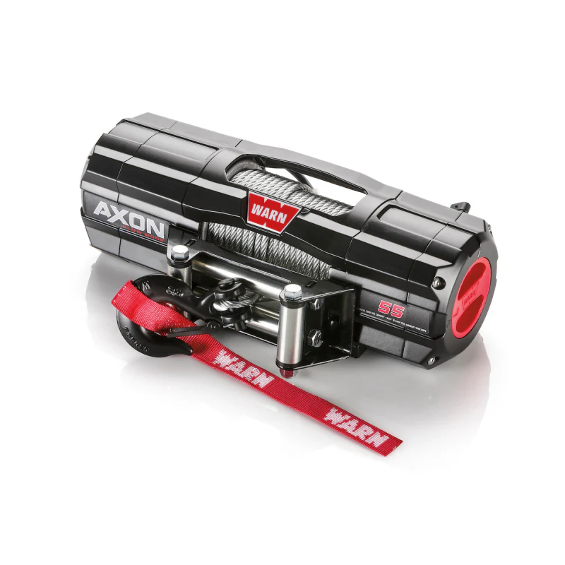 Warn AXON Plow Mode 55 Powersports 5500 Pull Capacity 50" Of 1/4 Steel Rope With Black Hook Model 110255 - Image 2