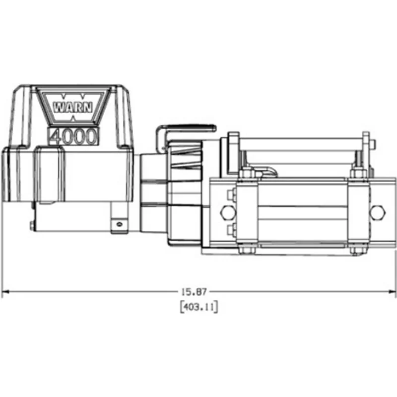 Warn DC4000 Utility Winch Model 94000 - Image 2