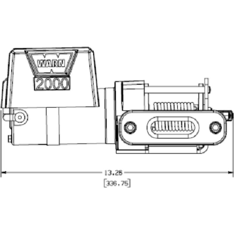 Warn DC2000 Utility Winch Model 92000 - Image 2