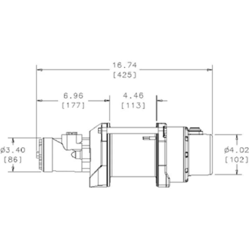 Warn HY2000 - 2,000 lb Hydraulic Industrial Hoist Model 68032 - Image 2
