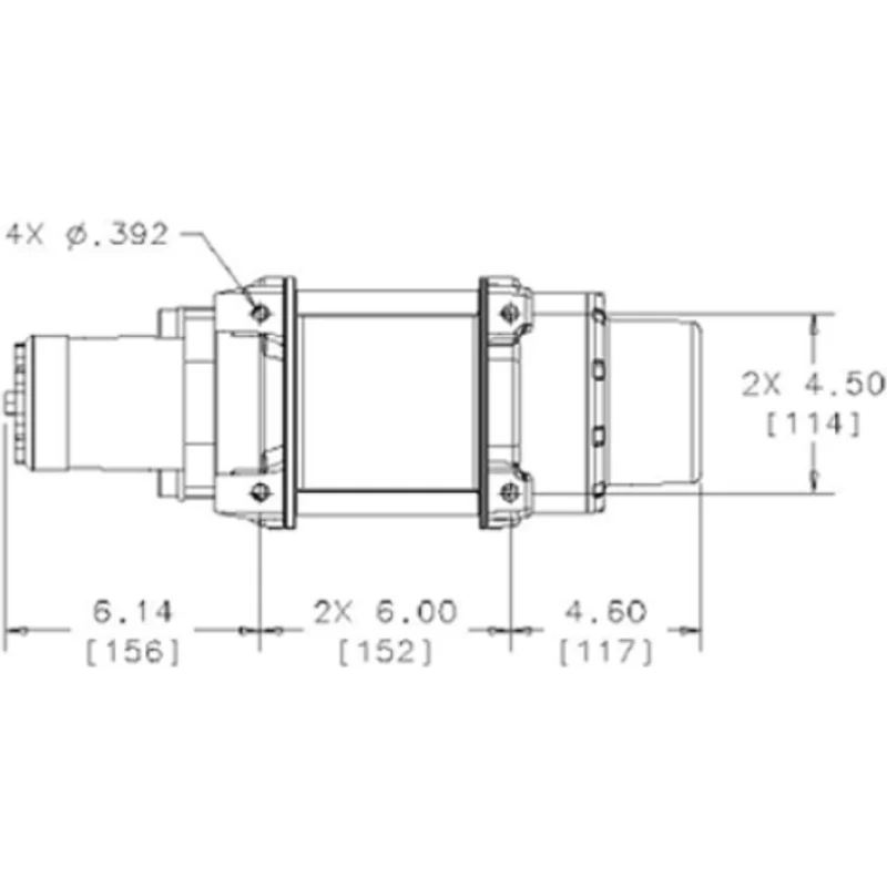 Warn HY2000 - 2,000 lb Hydraulic Industrial Hoist Model 68032 - Image 3