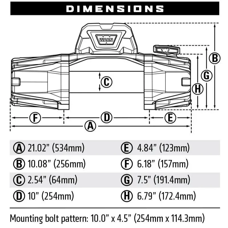 Warn VR EVO 8 Winch Steel Rope Model 103250 - Image 4