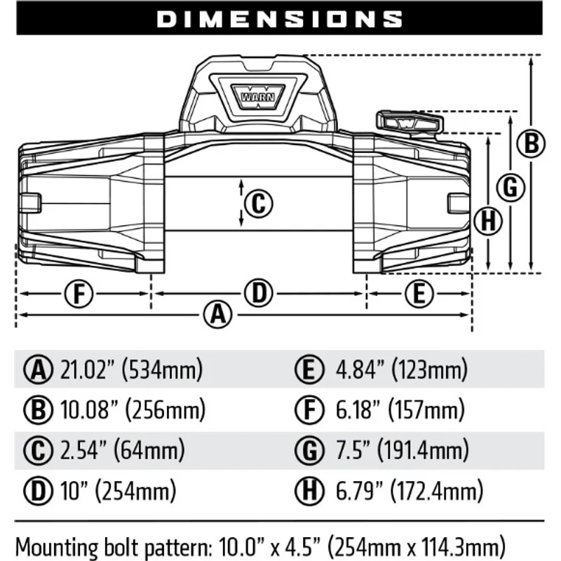 Warn VR EVO 10 Winch Steel Rope Model 103252 - Image 4