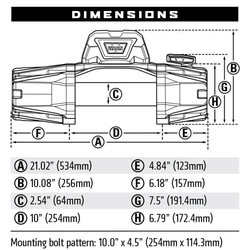 Warn VR EVO 10-S Winch Synthetic Rope Model 103253 - Image 4