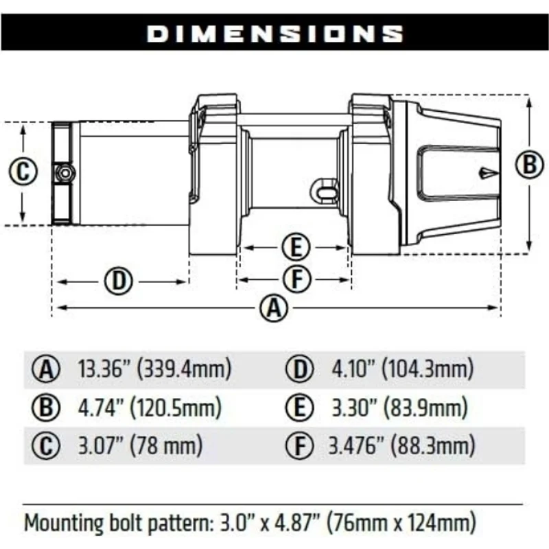 Warn VRX 35-S Synthetic Winch Model 101030 - Image 5