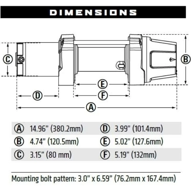 Warn VRX 45-S Synthetic Winch Model 101040 - Image 5