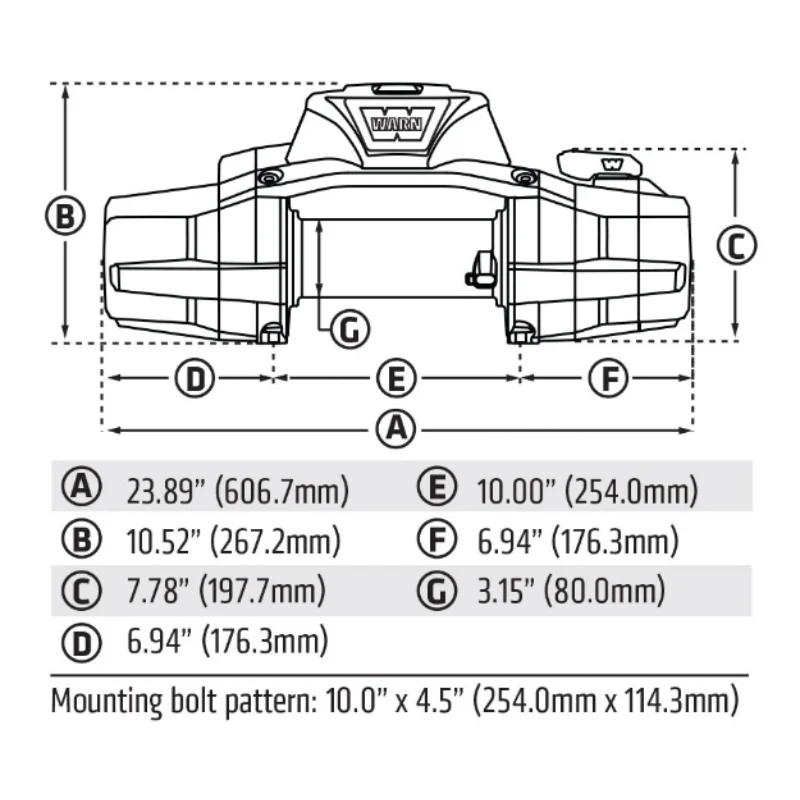 Warn WARN ZEON XD 14-S Winch 14,000 Pull Capacity With 80" Feet 3/8 Spydura Synthetic Rope Model 110014 - Image 6