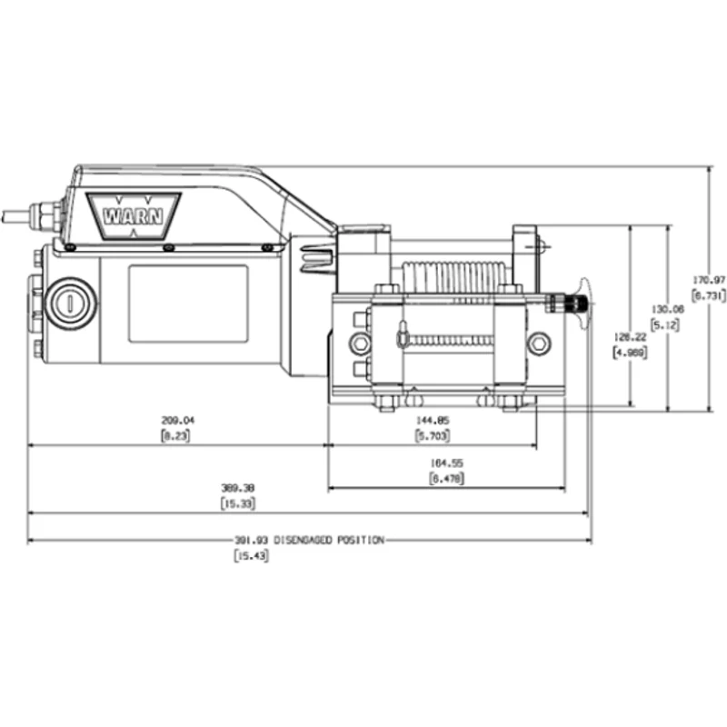 Warn Winch Assy 1500Lb Ac Model 85330 - Image 2