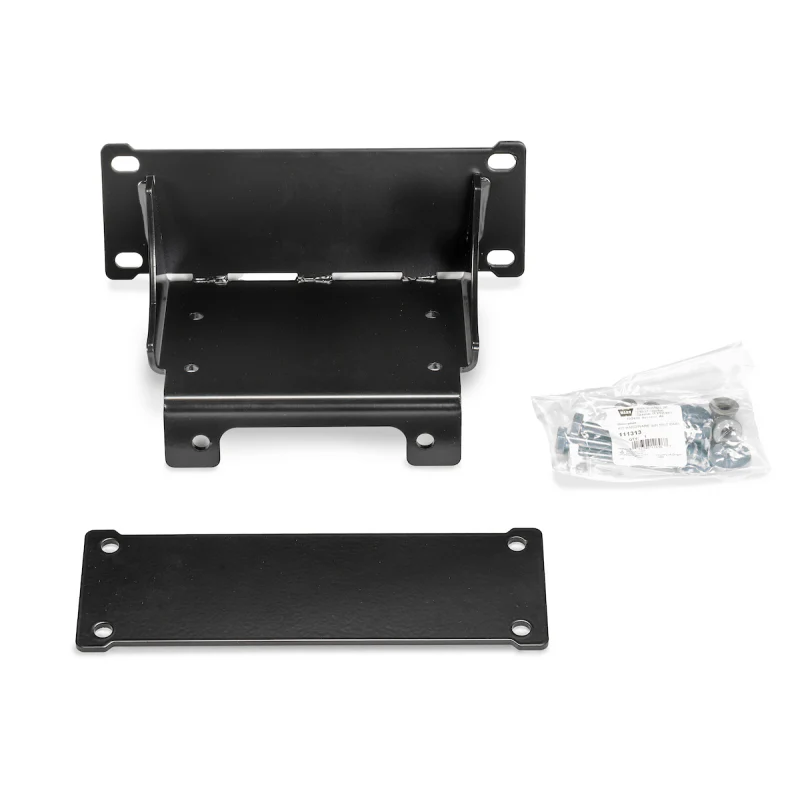 Warn Winch Mount For 24 Kawasaki Ridge Powder Coated Black Model 111146