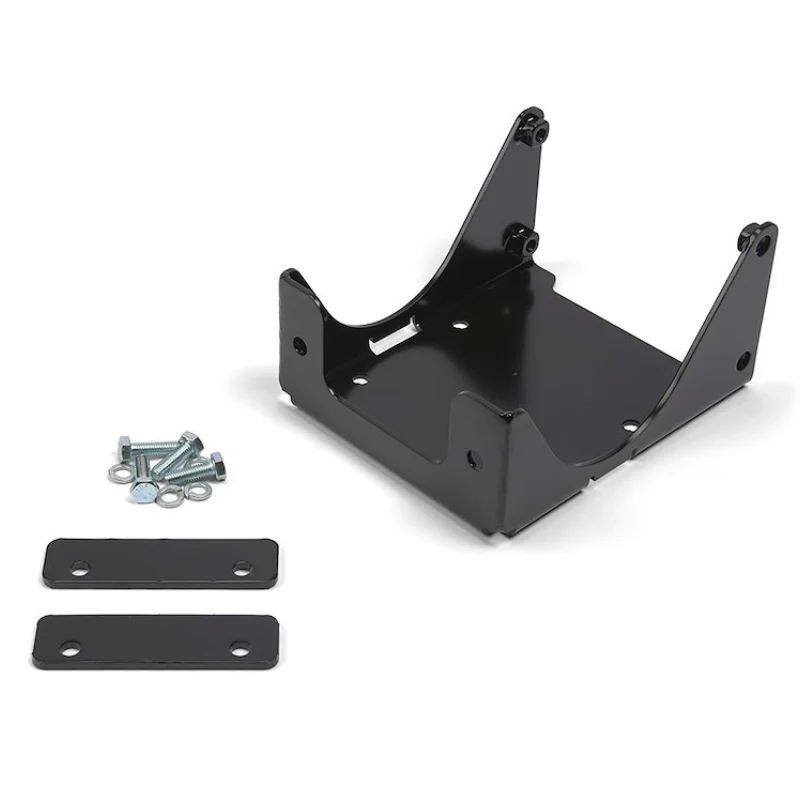 Warn Winch Mount For Polaris ATV's Powder Coated Black Model 98410 - Image 2