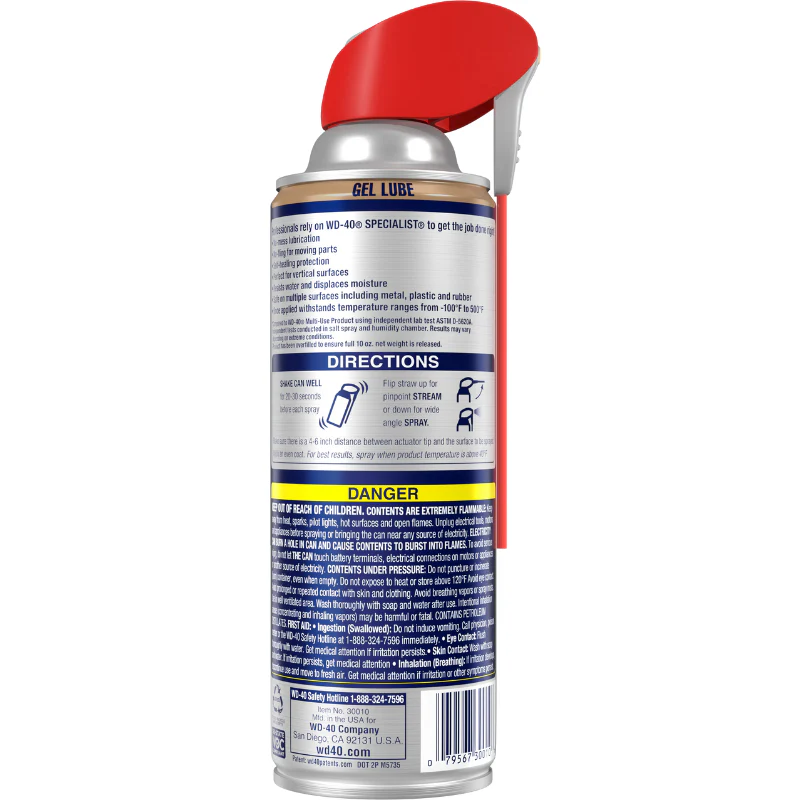 WD-40 Specialist Gel Lube No-Drip 10Oz Model 300103 - Image 2