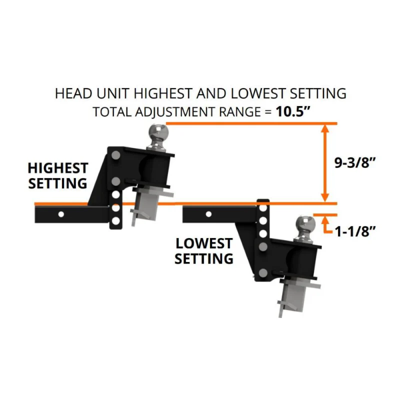 B&W Trailer Hitches Weight Distribution Hitch Kit, 2-1/2" Shank - 2-5/16" Ball - Standard Trailer Coupler Model WDHK4502 - Image 5