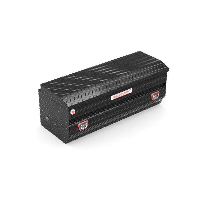 Weather Guard Chest Tool Box Gloss Black Aluminum 48X20X19 Model 624-5-04