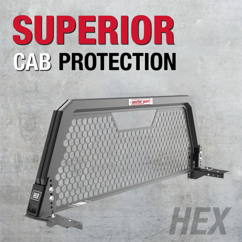 Weather Guard Hex Headache Rack Black Aluminum Model 11906-52-01 - Image 2