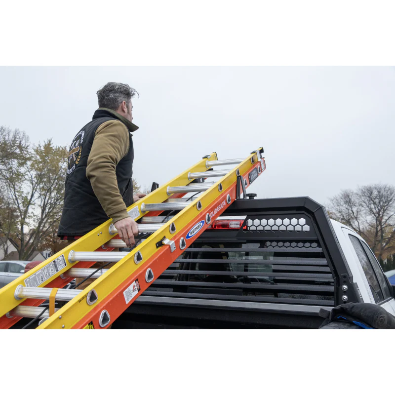 Weather Guard Louvered Headache Rack Black Aluminum Model 11904-52-01 - Image 16