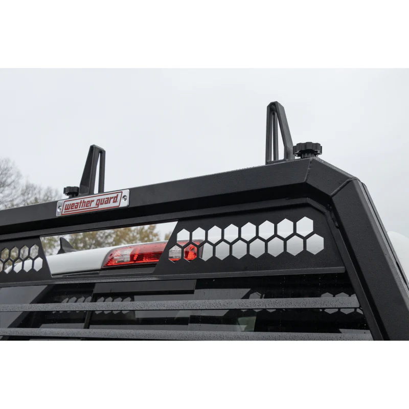 Weather Guard Louvered Headache Rack Black Aluminum Model 11904-52-01 - Image 20