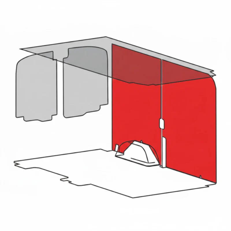 Welfit 2014-Current For Ram Promaster 118 Wheelbase Low Roof Wall Liner Kit Model RPL118W - Image 5