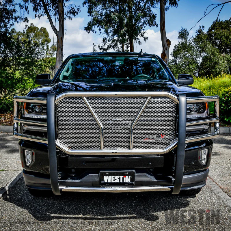 Westin HDX 1-Piece Grille Guard Polished Stainless Steel Model 57-3870 - Image 4